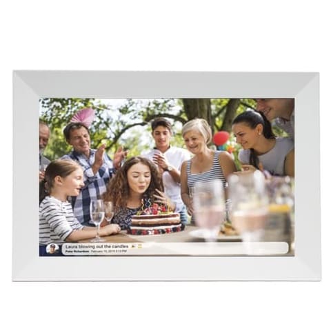 ⁨Ramka na zdjęcia Denver z FRAMEO 10.1" 16GB biała⁩ w sklepie Wasserman.eu