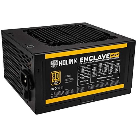 ⁨Kolink KL-G600FM power supply unit 600 W 20+4 pin ATX ATX Black⁩ at Wasserman.eu