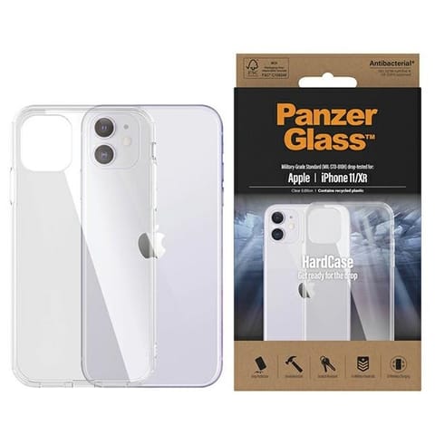 ⁨PanzerGlass ClearCase iPhone 11/Xr Antibacterial Military grade clear 0426⁩ w sklepie Wasserman.eu