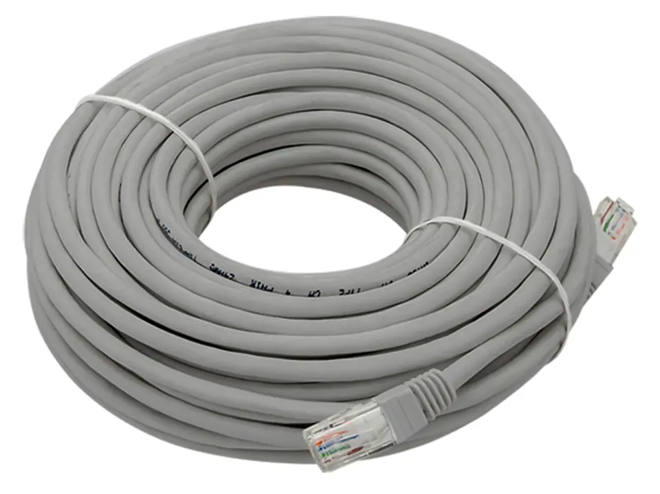 ⁨2771# Przyłącze patchcord utp 25m szary⁩ w sklepie Wasserman.eu