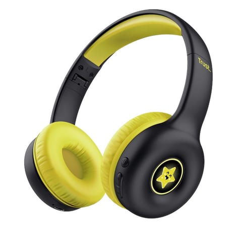 ⁨Trust Nouna - Bezprzewodowe słuchawki nauszne dla dzieci Bluetooth (Czarny)⁩ w sklepie Wasserman.eu
