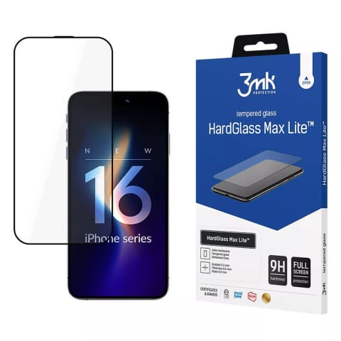 Szkło ochronne do Apple iPhone 16 Pro Max 3mk HardGlass Max Lite wzmocniona ochrona na ekran 9H szkiełko na ekran w sklepie Wasserman.eu