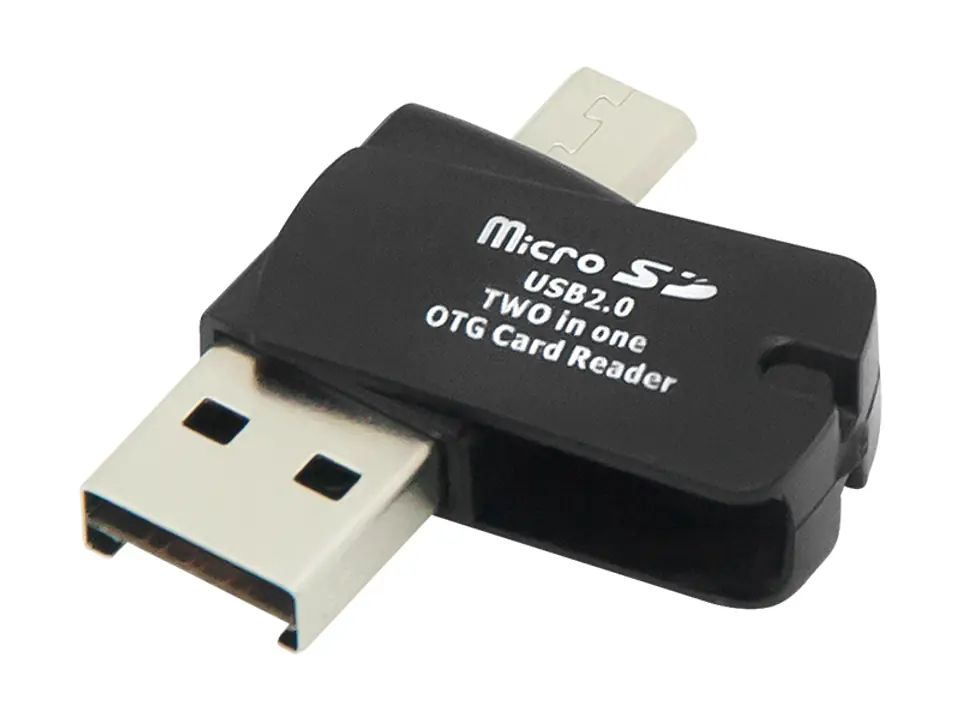 66-244# Czytnik kart micro sd 2w1 w sklepie Wasserman.eu