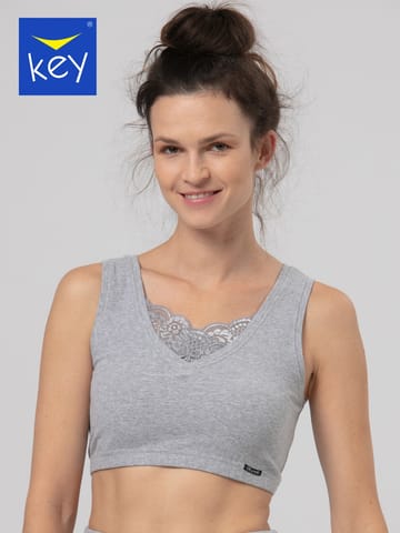 ⁨TOP KEY LBT-729 HOT TOUCH (kolor jasny szary-melanż, rozmiar S)⁩ w sklepie Wasserman.eu