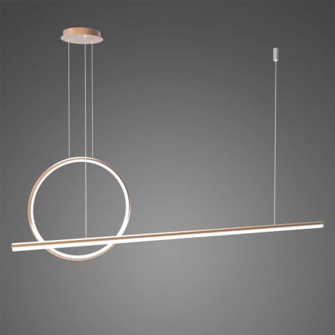 ⁨Lampa wisząca Linea No.2 40cm 4k miedziana (Barwa światła barwa dzienna, Kolor miedziany, Możliwość ściemniania nie)⁩ w sklepie Wasserman.eu