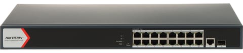 SWITCH POE DS-3E1518P-EI(V2) 16-PORTOWY + 1X UPLINK + 1X SFP Hikvision w sklepie Wasserman.eu