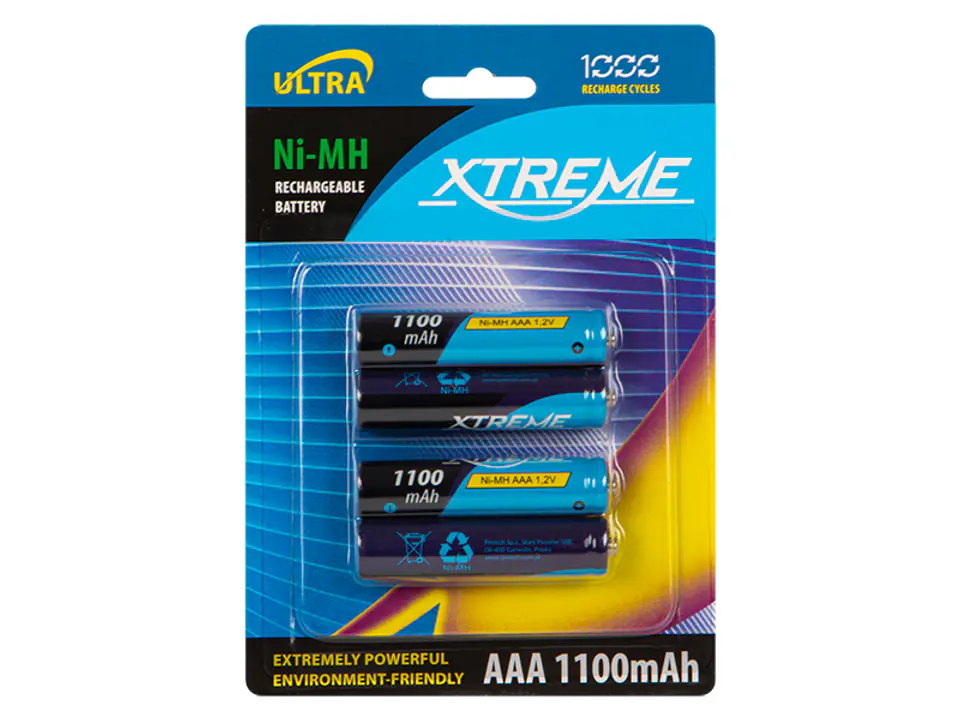 ⁨Rechargeable Battery R3 Ni-MH AAA 1100mAh XTREME⁩ at Wasserman.eu