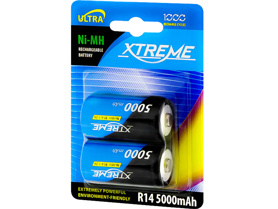 ⁨Rechargeable Battery R14 Ni-MH 5000mAh XTREME⁩ at Wasserman.eu