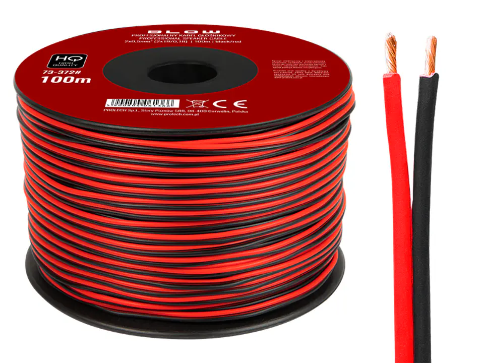 ⁨Volume red.2x0,50mm black-red⁩ at Wasserman.eu