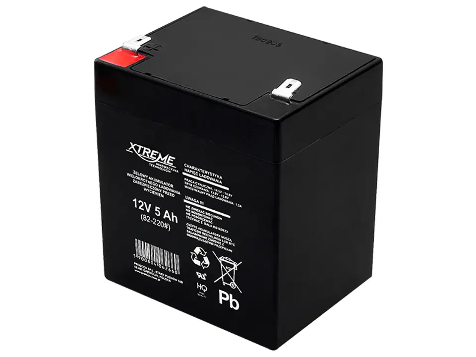 ⁨Gel battery 12V 5Ah XTREME⁩ at Wasserman.eu