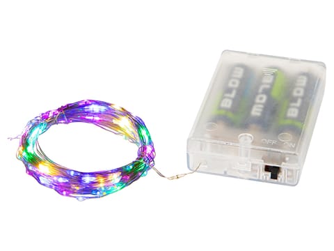 ⁨70-273# Lampki led na baterie rgb 10m⁩ w sklepie Wasserman.eu