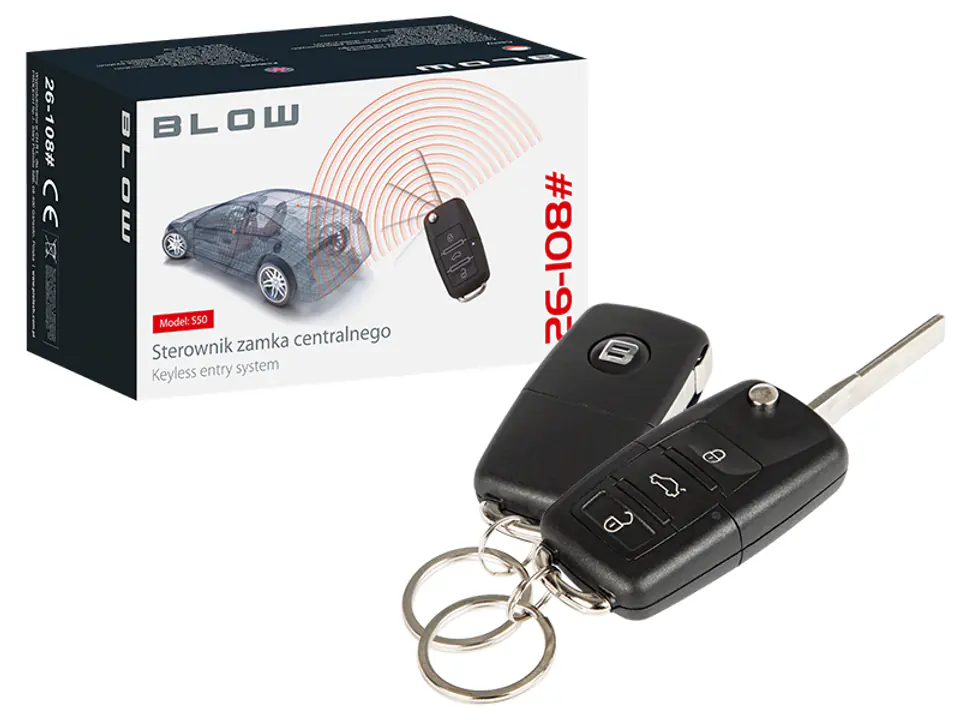Remote control of BLOW S50 26-108 central locking at Wasserman.eu