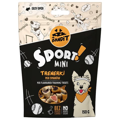 ⁨VET EXPERT MR. BANDIT Sport Mini Trainers Mix of Flavors - dog treat - 150 g⁩ at Wasserman.eu