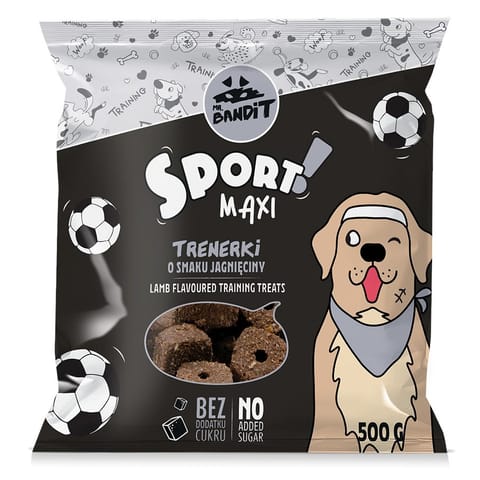 ⁨VET EXPERT MR. BANDIT Sport Maxi Trainers with lamb flavor - dog treat - 500 g⁩ at Wasserman.eu