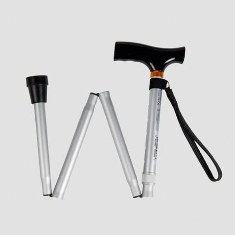 ⁨Laska aluminiowa składana srebrna - RF-520⁩ w sklepie Wasserman.eu
