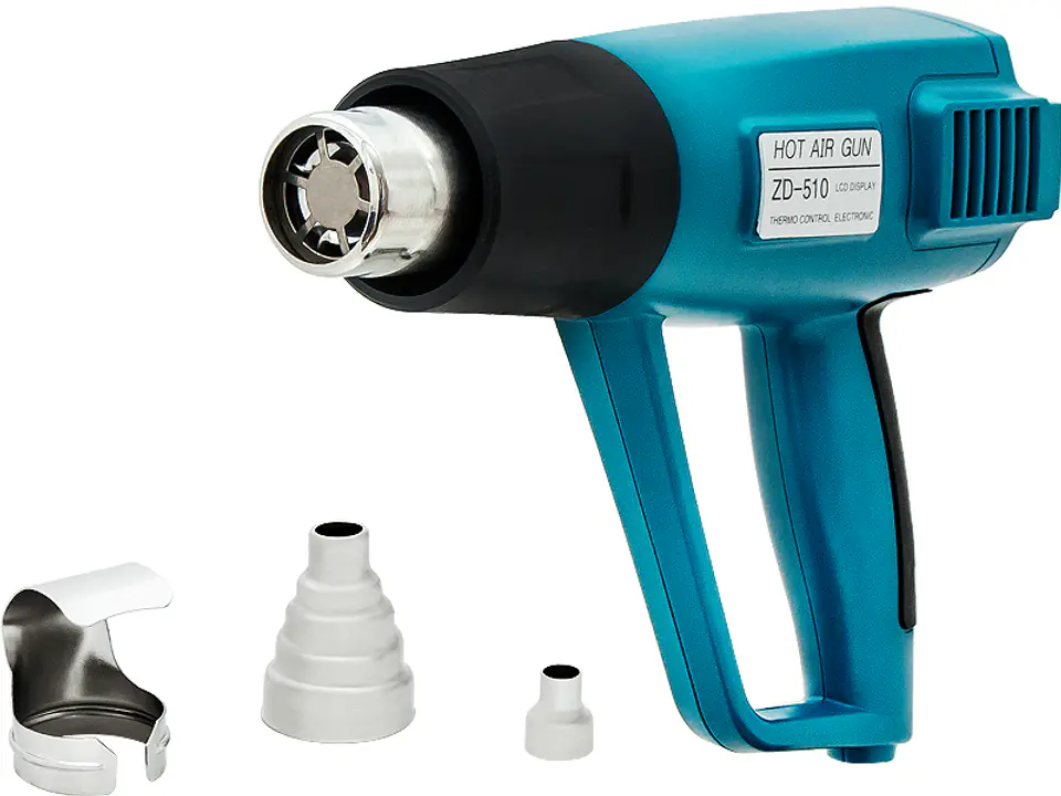 ⁨Tool: Heat gun 450W-1500W 300-650 LCD⁩ at Wasserman.eu