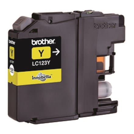 ⁨Brother LC-123Y ink cartridge 1 pc(s) Original High (XL) Yield Yellow⁩ at Wasserman.eu