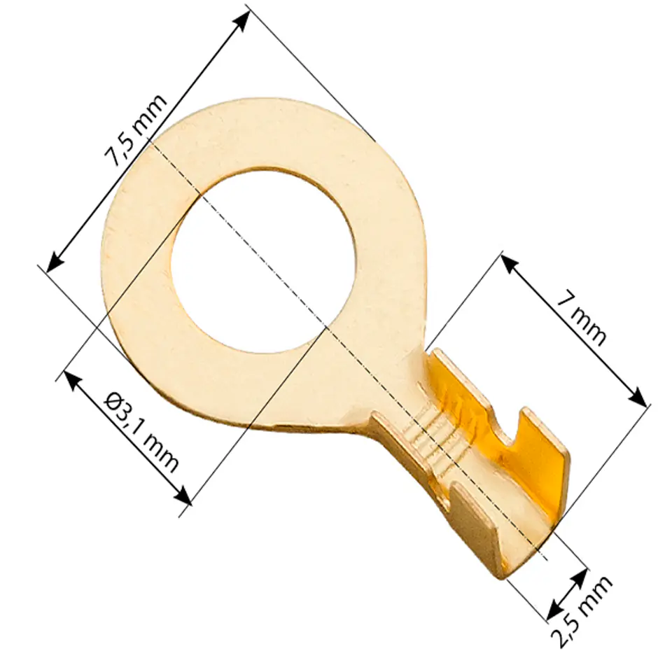 ⁨Non-mesh connector 3,1/7,5/7⁩ at Wasserman.eu