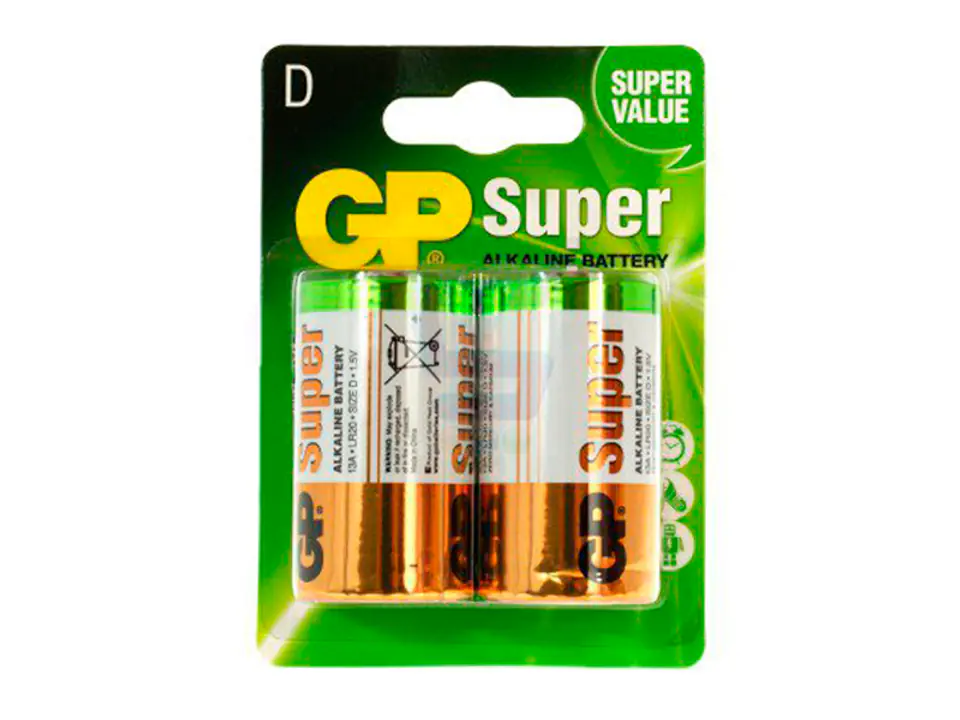 ⁨Two LR20 GP 8333 alkaline batteries⁩ at Wasserman.eu