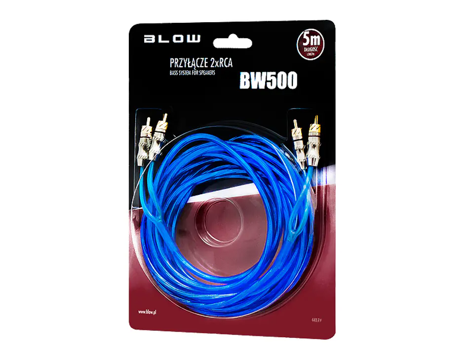 ⁨Przył.2xRCA 6mm  5m HQ BLISTER (1PH)⁩ w sklepie Wasserman.eu