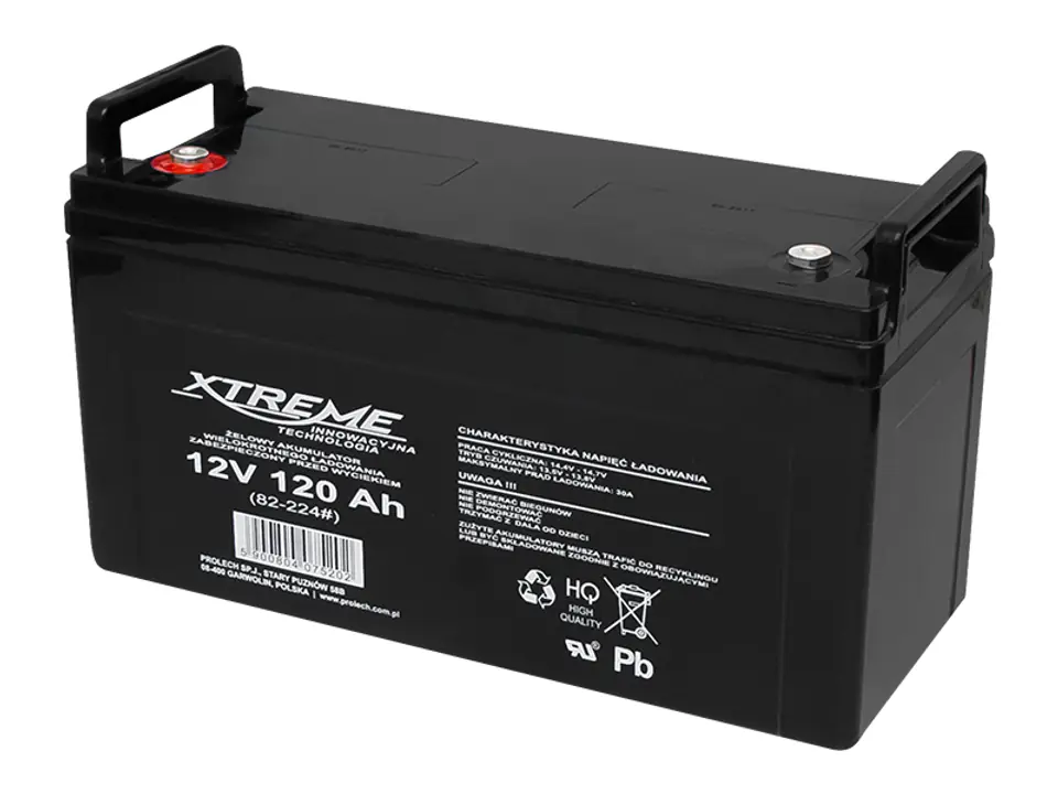 ⁨Akumulator żelowy 12V/120Ah XTREME⁩ w sklepie Wasserman.eu