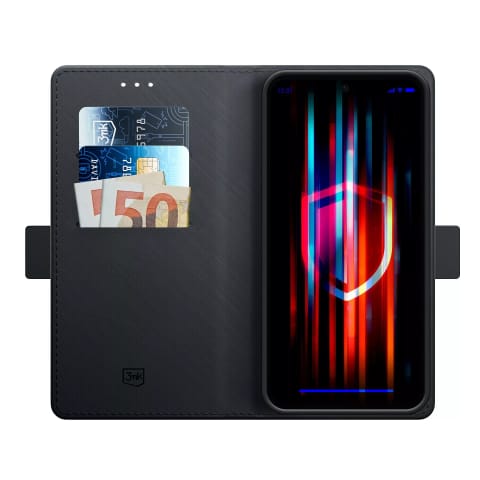 ⁨Etui na telefon 3mk Wallet Case portfel do Samsung Galaxy S24 zamykane na magnes Czarne⁩ w sklepie Wasserman.eu