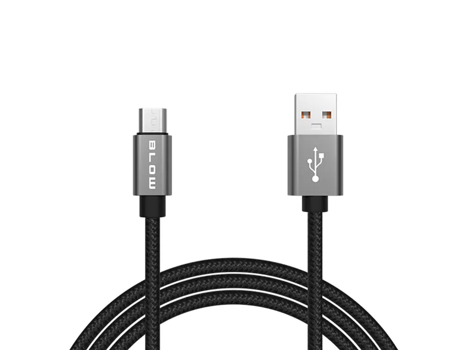 ⁨Przył.USB A - micro B 1,5m back-metal BL⁩ at Wasserman.eu