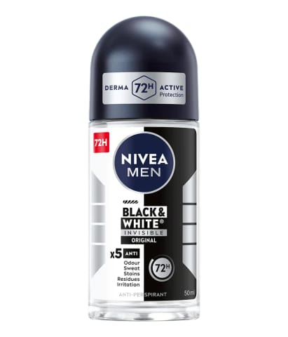 ⁨Nivea Men Black&White Invisible Original Antyperspirant Roll-On 50 ml⁩ w sklepie Wasserman.eu