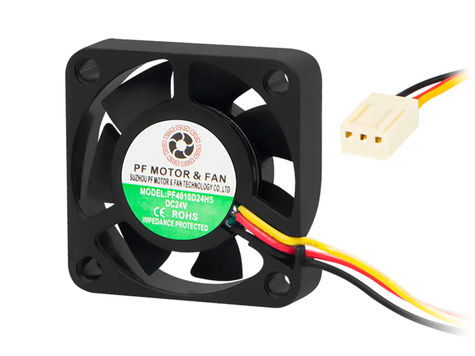 ⁨85-410# Wentylator  40x10mm 24v ślizgowy 3-przewodowy⁩ w sklepie Wasserman.eu