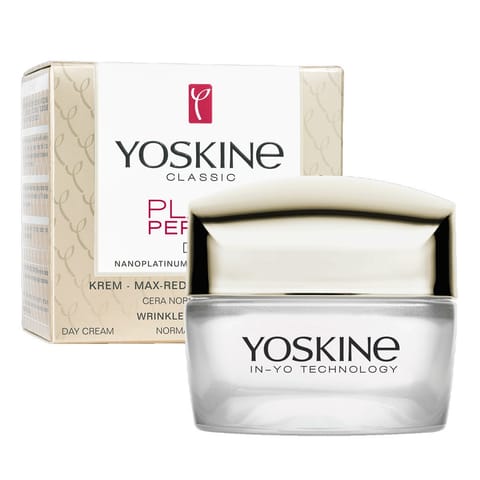 ⁨YOSKINE Platin Peptide 50+ Krem przeciwzmarszczkowy na dzień cera normalna i sucha SPF10 50 ml⁩ w sklepie Wasserman.eu