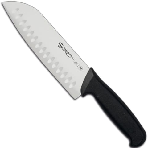 ⁨Nóż Santoku ze szlifem kulowym do siekania SUPRA dł. 180/320 mm⁩ w sklepie Wasserman.eu