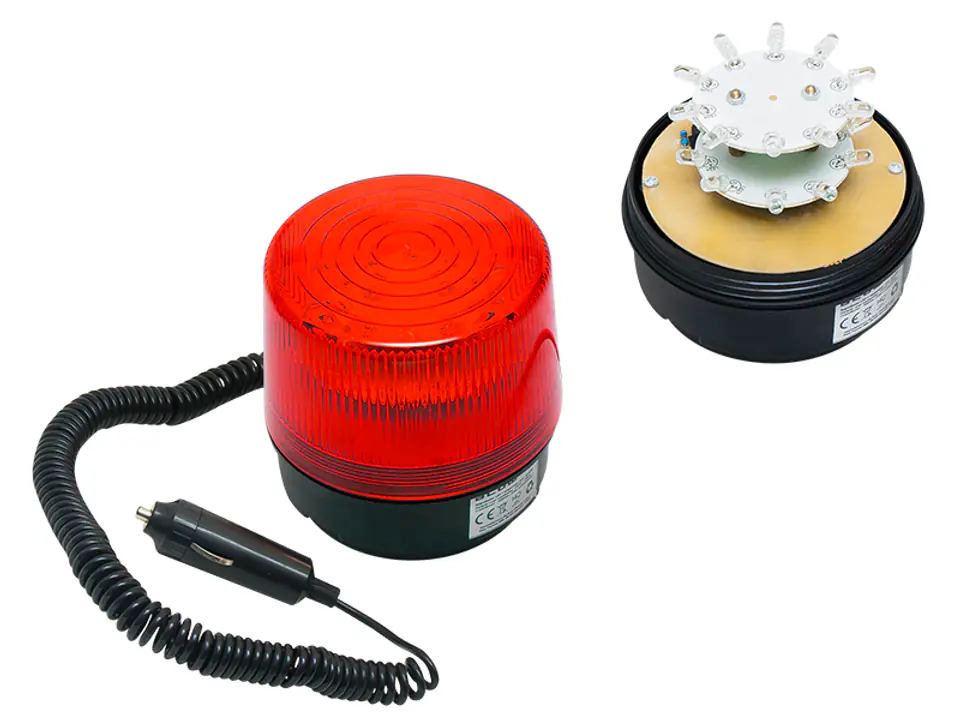 Optic siren. LED 12V magnet red at Wasserman.eu