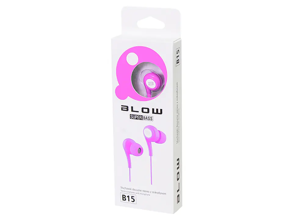 ⁨32-784# Słuchawki  blow b-15 pink douszne⁩ w sklepie Wasserman.eu