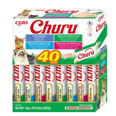 ⁨INABA Churu Variety box Tuna - cat treats - 40 x 14g⁩ at Wasserman.eu