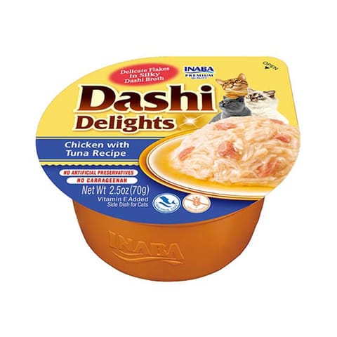 ⁨INABA Dashi Delights chicken tuna bouillon - cat treat - 70g⁩ at Wasserman.eu