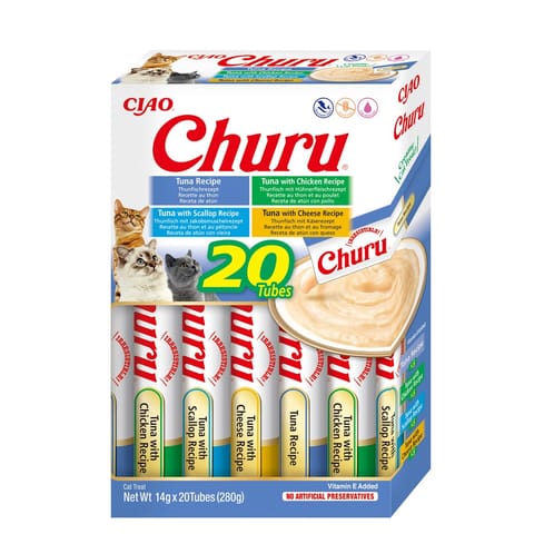 ⁨INABA Churu Variety box Tuna - cat treats - 20 x 14g⁩ at Wasserman.eu