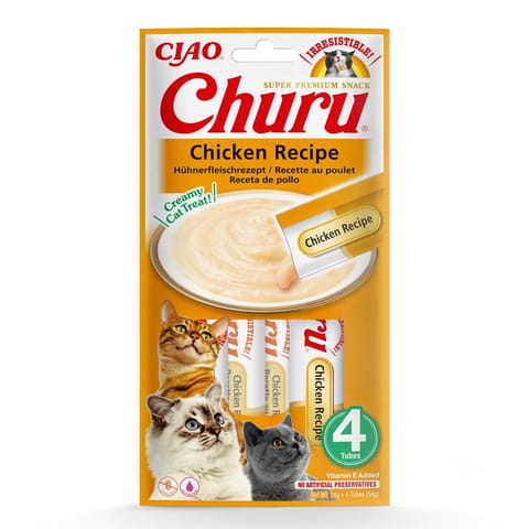 ⁨INABA Churu Chicken - cat treats - 4x14 g⁩ at Wasserman.eu