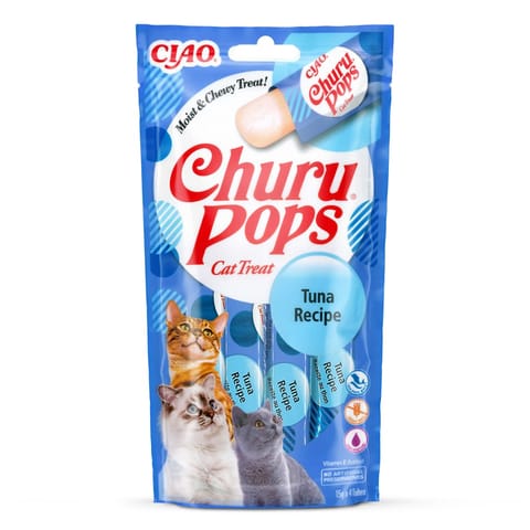 ⁨INABA Churu Pops Tuna - Cat treats - 4x15 g⁩ at Wasserman.eu