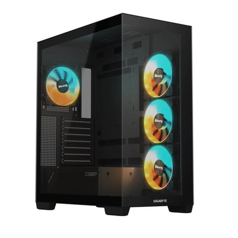 ⁨CASE MIDITOWER ATX W/O PSU/GB-C500P ST BLACK GIGABYTE⁩ at Wasserman.eu