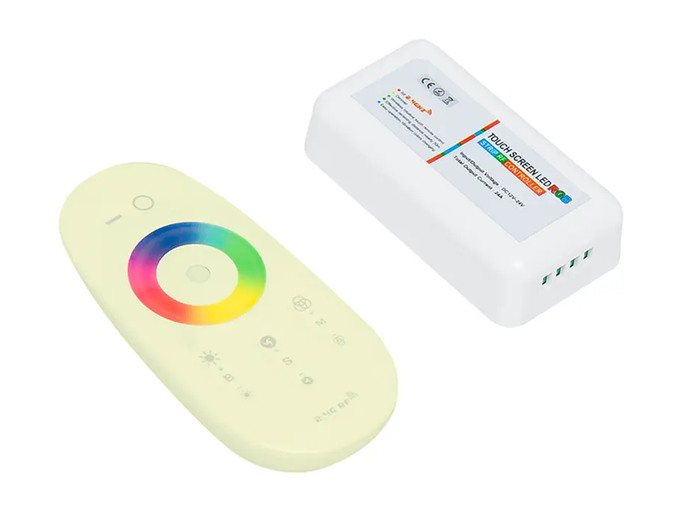 ⁨RGB 216W controller with RF+dimming remote control⁩ at Wasserman.eu