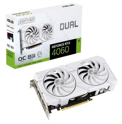 ⁨VGA PCIE16 RTX4060 8GB/RTX4060-O8G-EVO-WHITE ASUS⁩ w sklepie Wasserman.eu