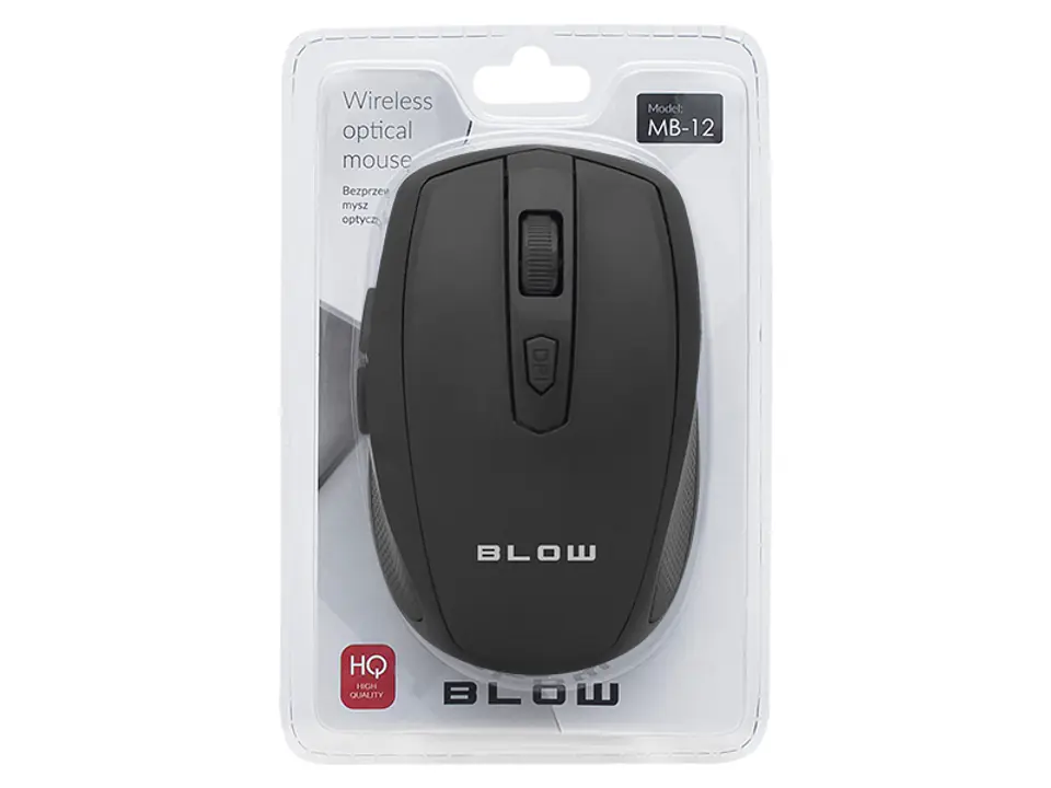 ⁨Optical mouse wireless. BLOW MB-12 black⁩ at Wasserman.eu