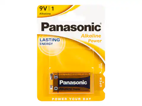 ⁨Bateria alkaliczna 9V 6LR61 Panasonic (1PH)⁩ w sklepie Wasserman.eu