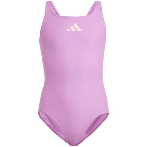 ⁨Kostium kąpielowy adidas Solid Small Logo Jr (kolor Fioletowy, rozmiar 140cm)⁩ w sklepie Wasserman.eu