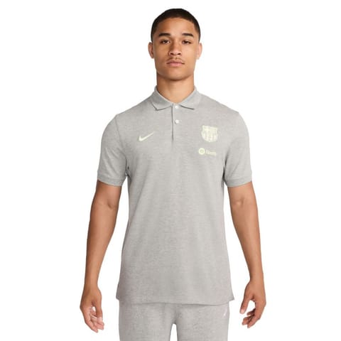 ⁨Koszulka polo Nike FC Barcelona Dri-Fit 2.0 M FN8286 (kolor Szary/Srebrny, rozmiar L (183cm))⁩ w sklepie Wasserman.eu