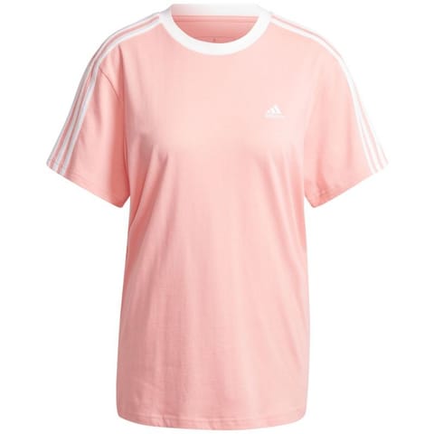 ⁨Koszulka adidas Essentials 3-Stripes Tee W (kolor Różowy, rozmiar M)⁩ w sklepie Wasserman.eu