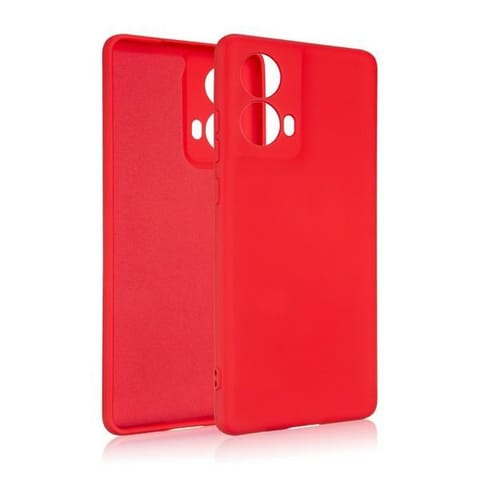 ⁨Beline Etui Silicone Moto G85 5G czerwony/red⁩ w sklepie Wasserman.eu