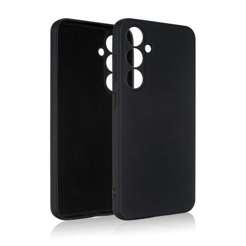 ⁨Beline Etui Silicone Samsung S24 FEczarny/black⁩ w sklepie Wasserman.eu