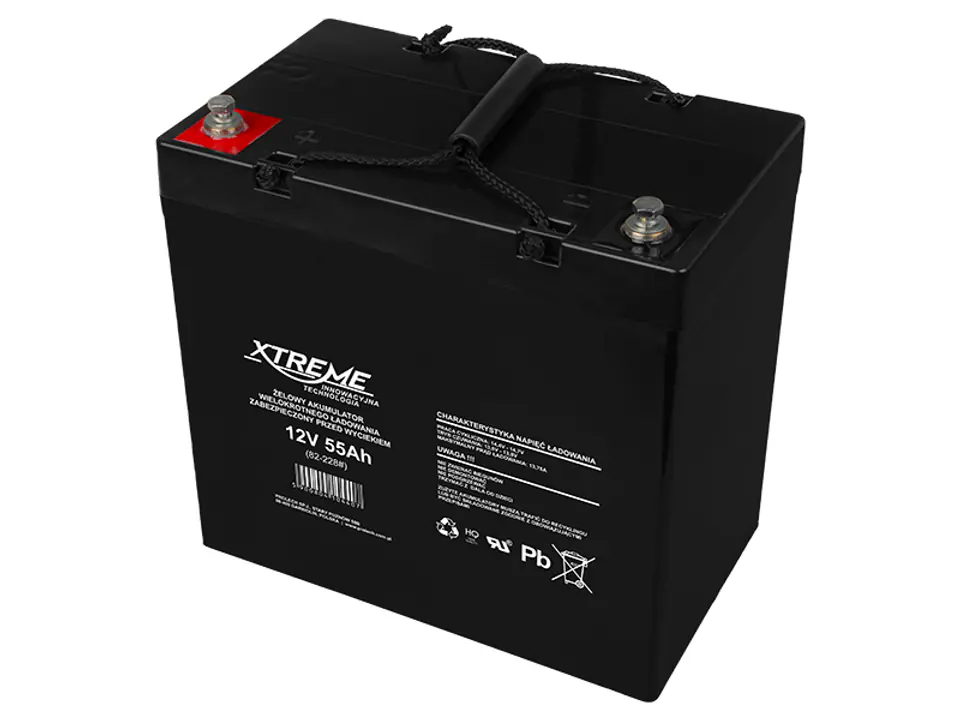 ⁨Gel battery 12V 55Ah XTREME⁩ at Wasserman.eu