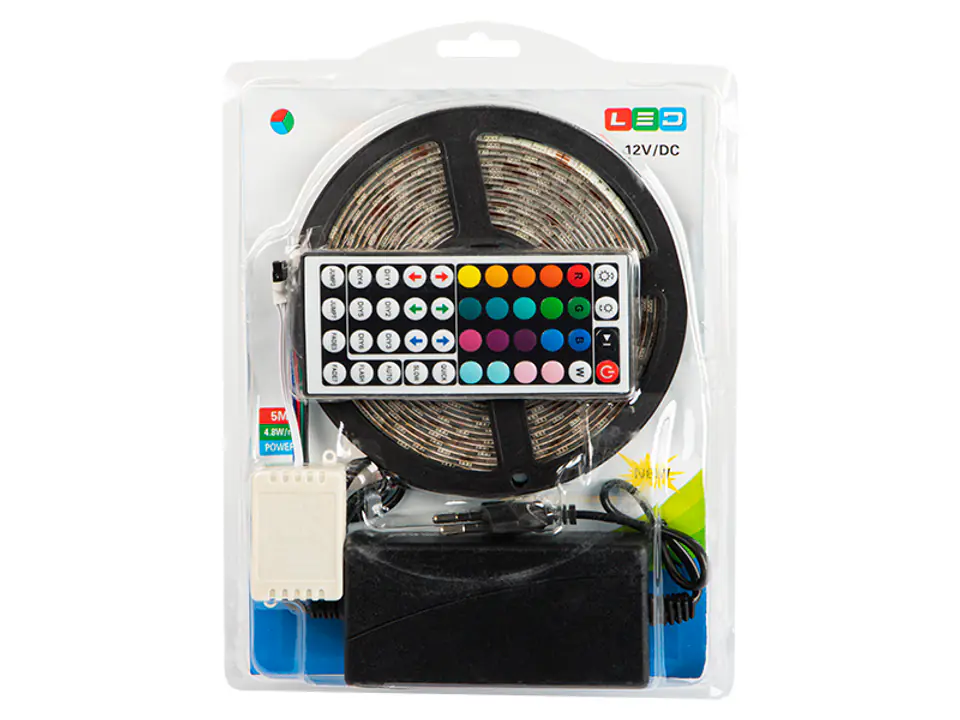 ⁨Set taś. LED RGB 5050 5m/300 rudder+s⁩ at Wasserman.eu